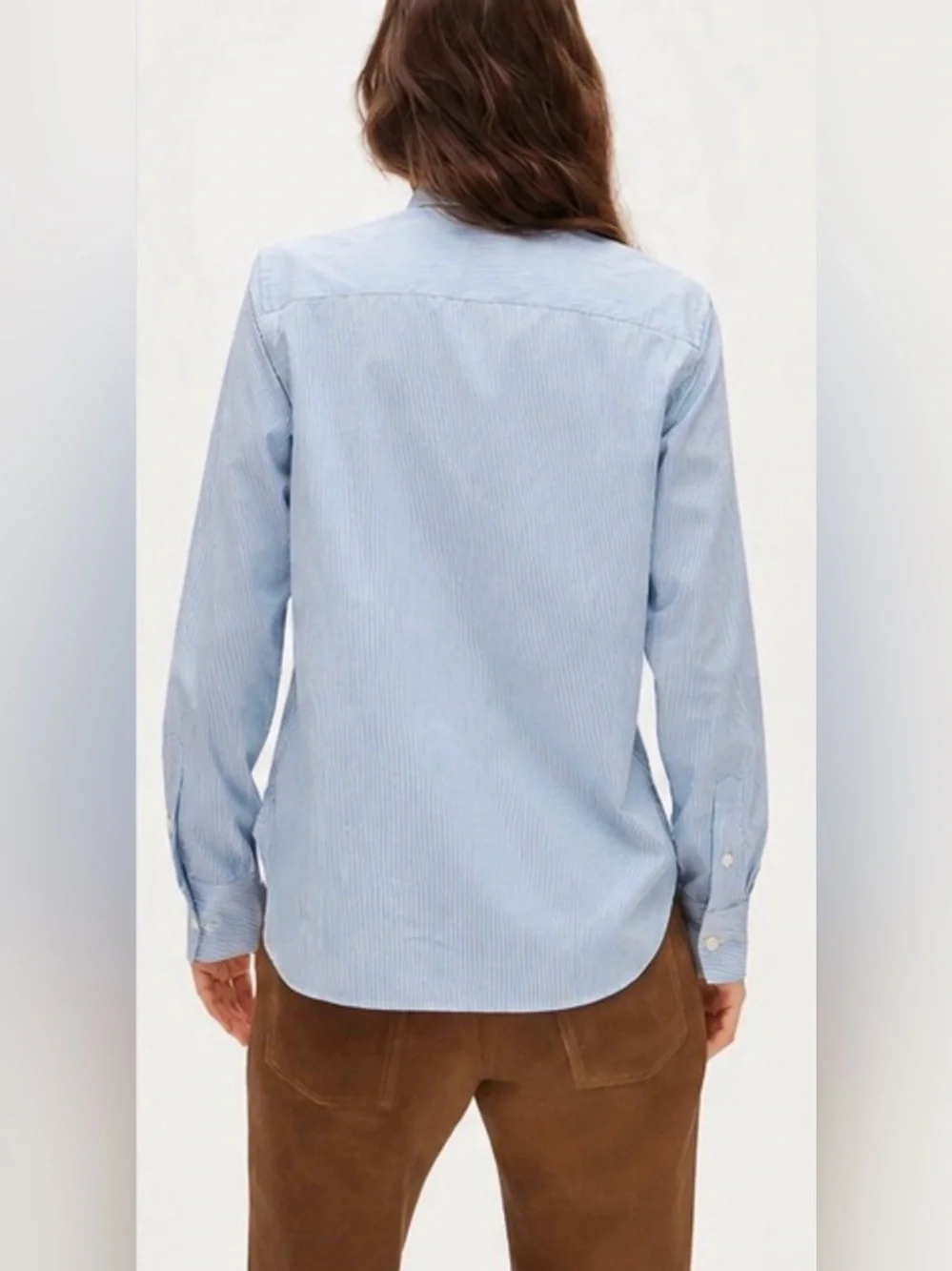 J.Crew Jules classic-fit stripe shirt in blue and white